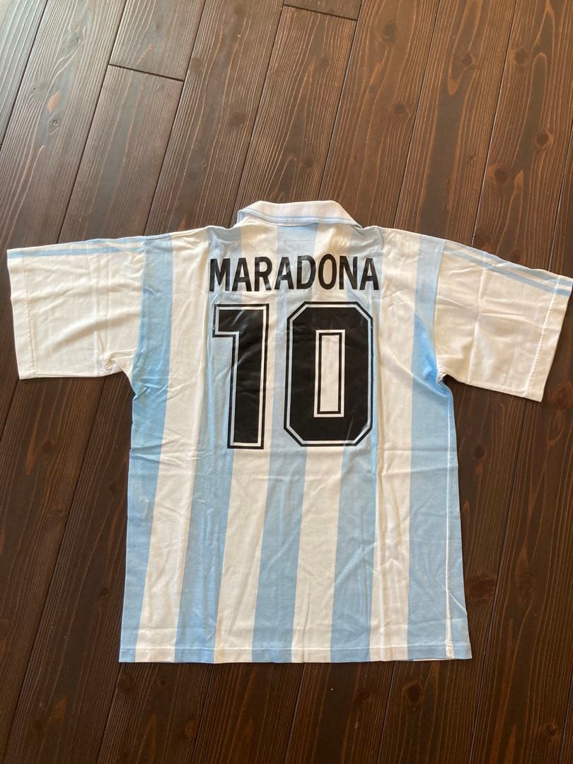 当時物94ワールドカップadidas アルゼンチン マラドーナ サッカーシャツ