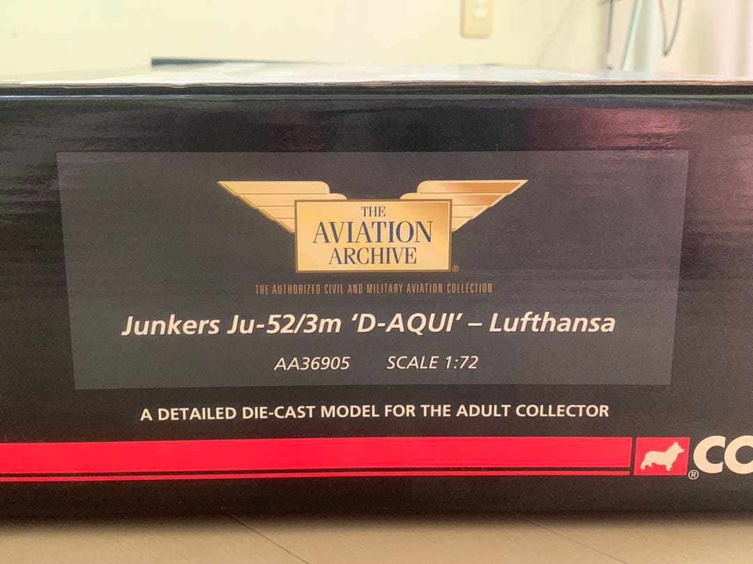 航空機・ヘリコプター Corgi Junkers Ju-52/3m D-AQUI 1/72