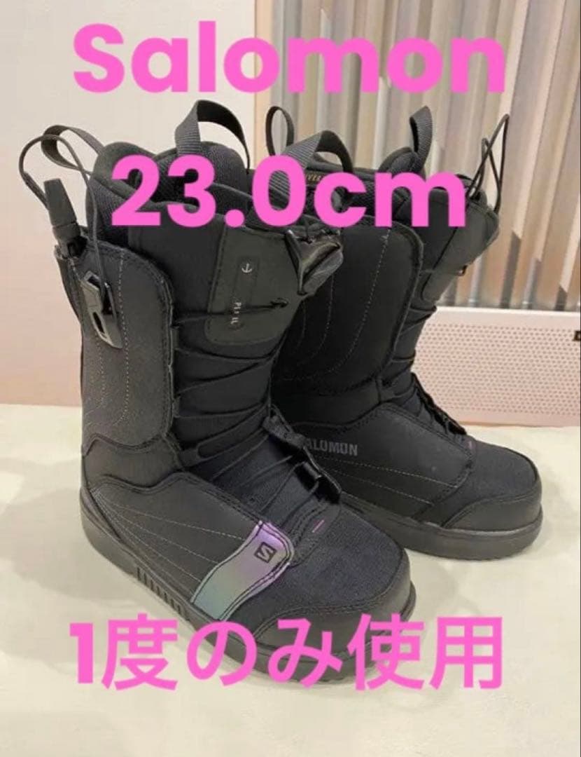 1度のみ使用Salomonサロモン PEARL 23.0cm