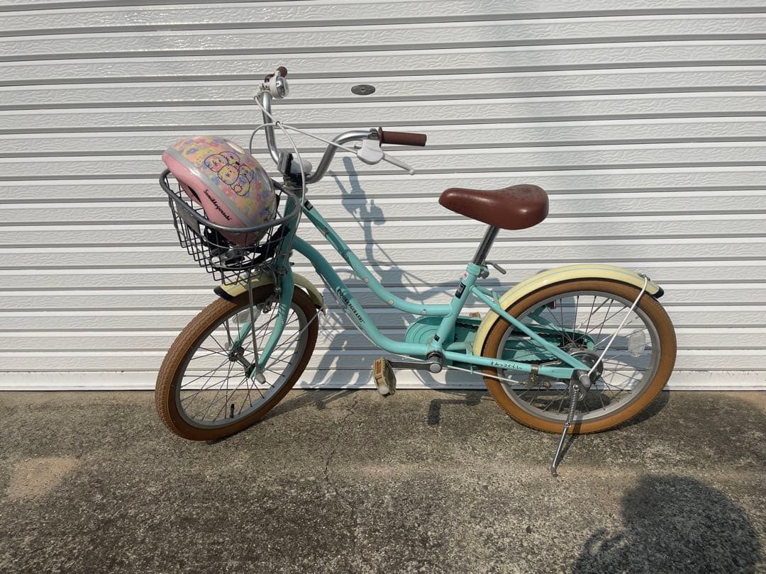 やまもん様限定、最終値下げ、すみっこぐらし子供用自転車 ミントグリーン