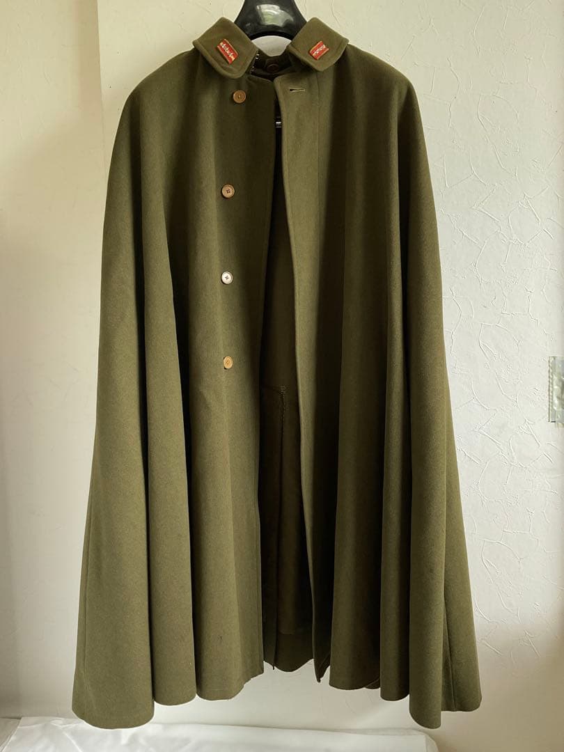 大日本帝国大尉襟章マント/花井軍服店製(静岡)