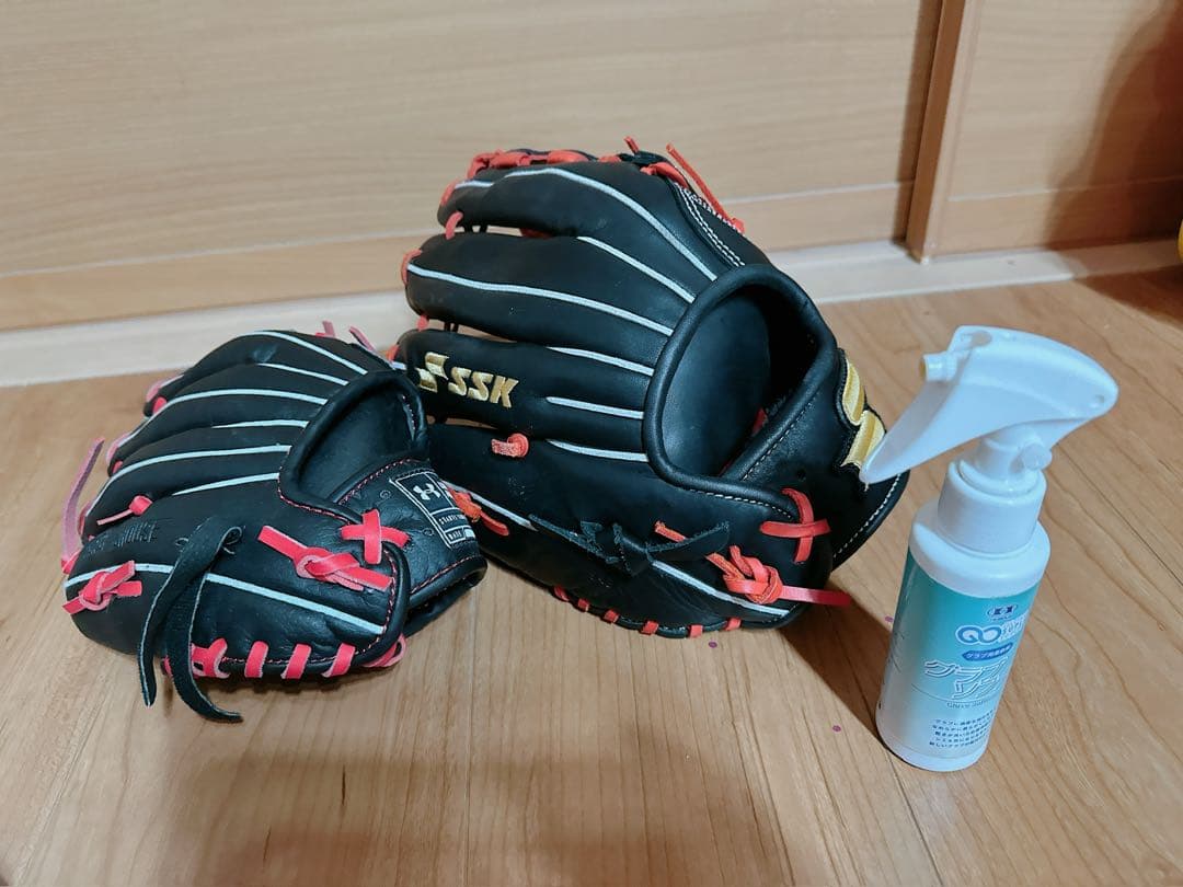 SSK 軟式野球グローブ×アンダーアーマー キッズ グローブ　親子 セット