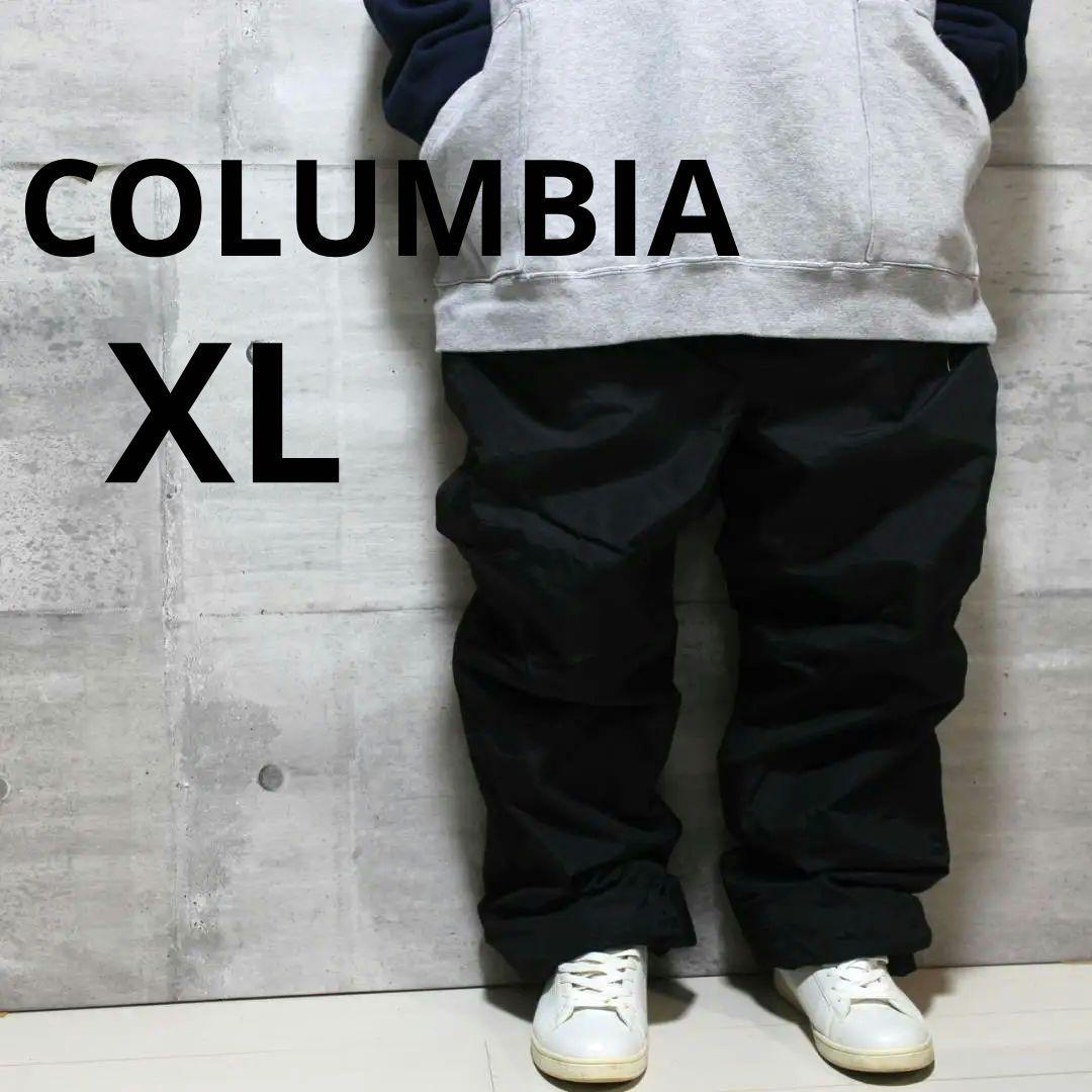 【極美品 中綿入り】厚地 裾ゴム【XL】 US輸入 コロンビア スノーパンツ