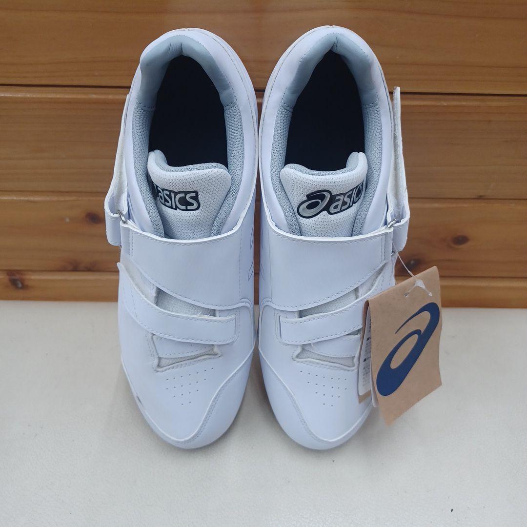 ASICS ホワイト スパイクシューズ
