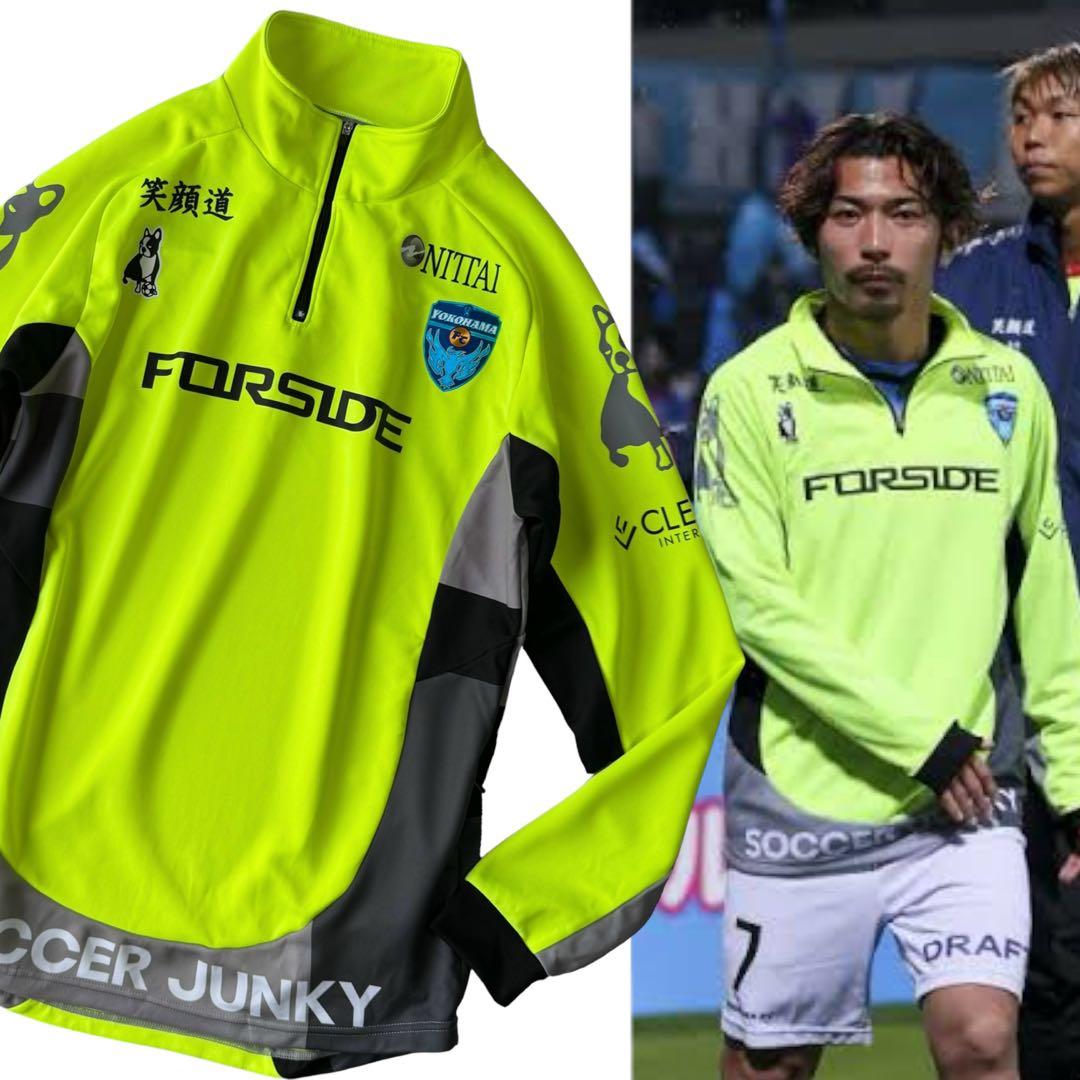 支給品 FC横浜 サッカージャンキー ハーフジップジャージ ジャケット