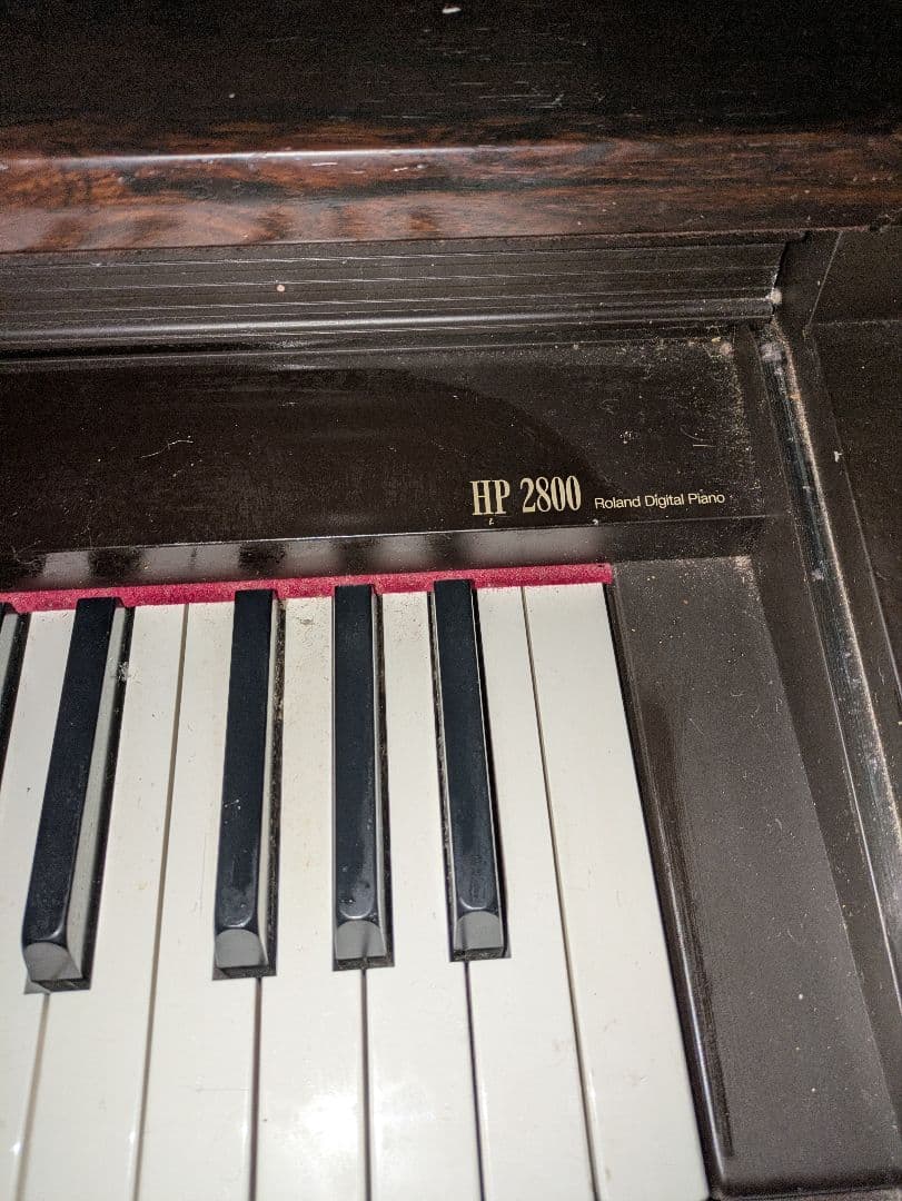 【ジャンク品】Roland 電子ピアノ HP 2800　88鍵 黒 電子ピアノ