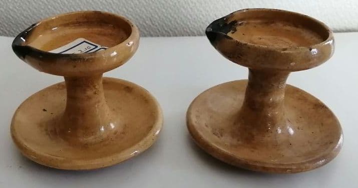 灯明皿　1対