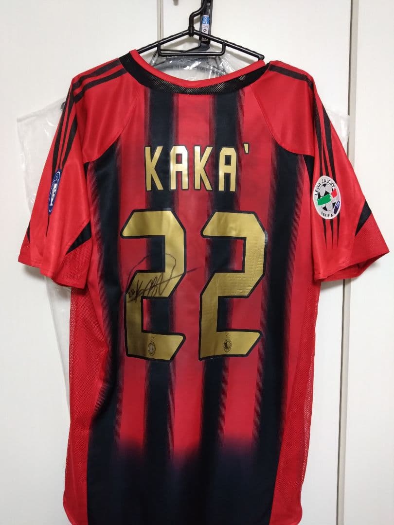 2004/2005 支給 #22 カカ ACミラン 直筆サイン入りユニホーム