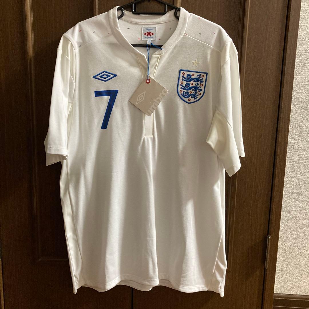 新品！タグ付き！イングランド代表　2010年　ベッカム　ホーム　ユニフォーム
