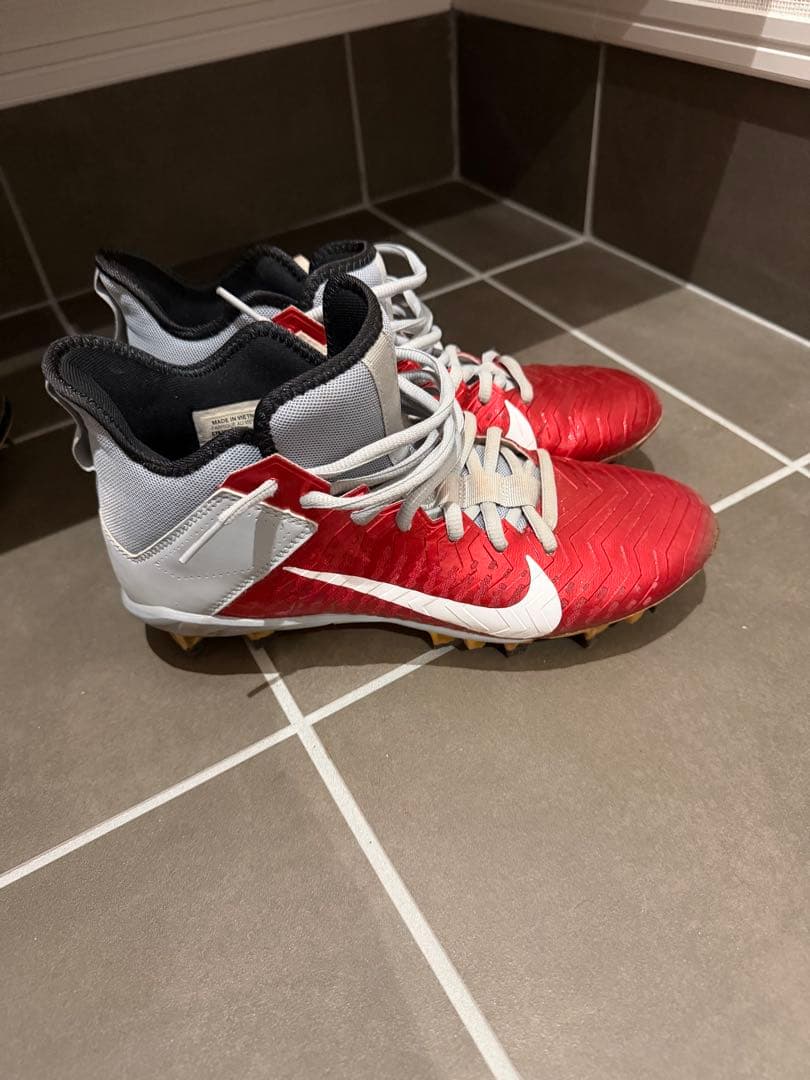 Nike ハイカット スパイクシューズ レッド/ホワイト