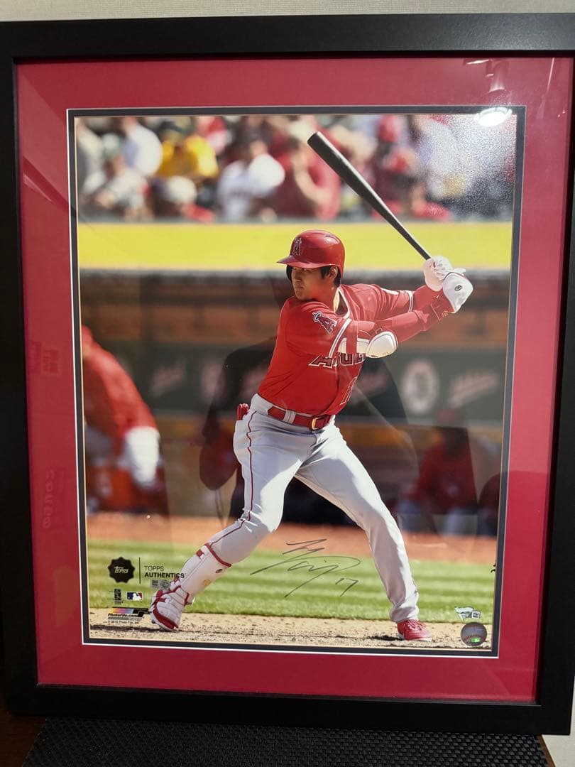 【直筆サイン】大谷翔平 特大写真 Fanatics& MLB公式ホログラム 額縁