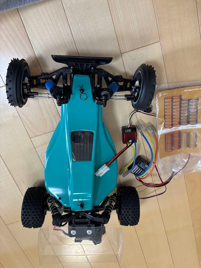 オフロードRCカー 青色 電子機器付き