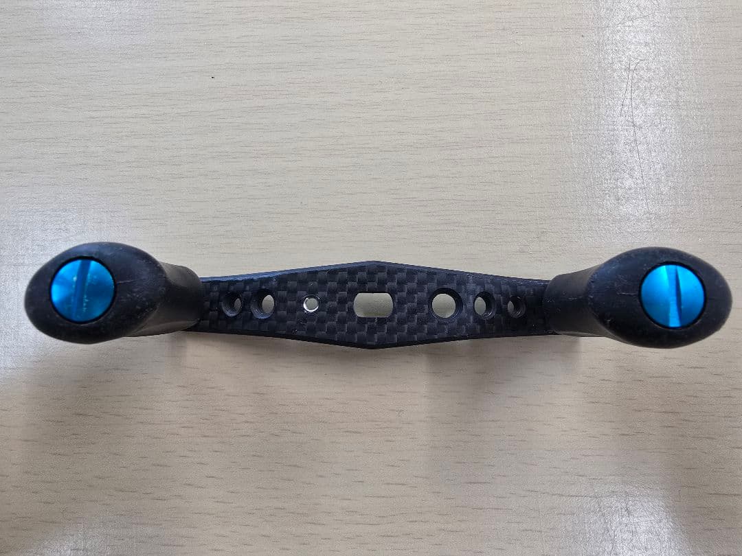 バス釣り KTF IXA オフセットカーボンハンドル ブルー ダイワ用