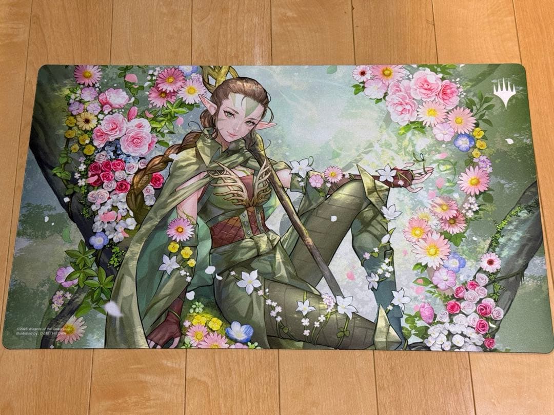 MTG 《復活した精霊信者、ニッサ》プレイマット