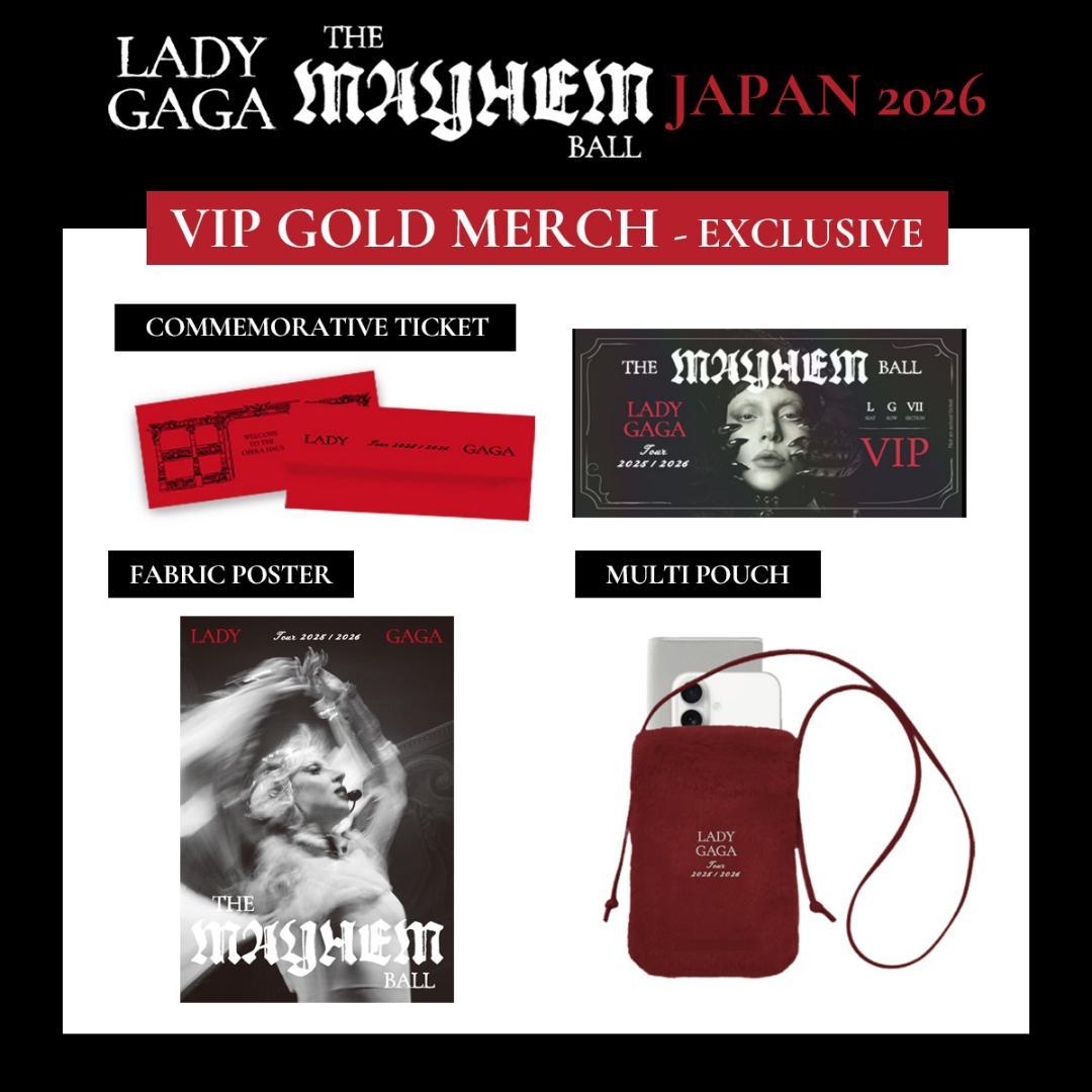 【新品】Lady Gaga VIP GOLD MERCH 2026レディガガ