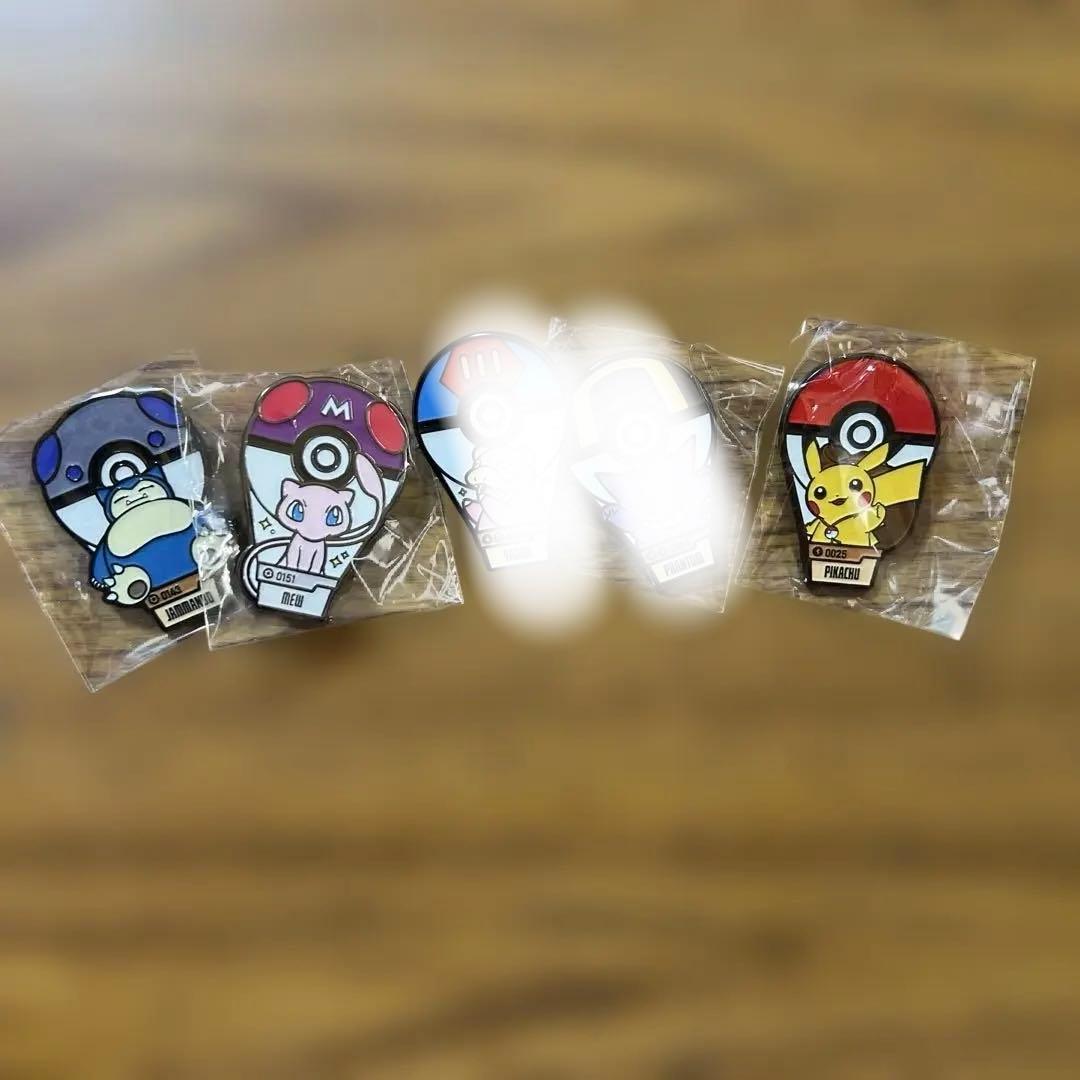 韓国限定　ロッテワールド ポケモン　バルーンライド　ピンバッジ　5個セット