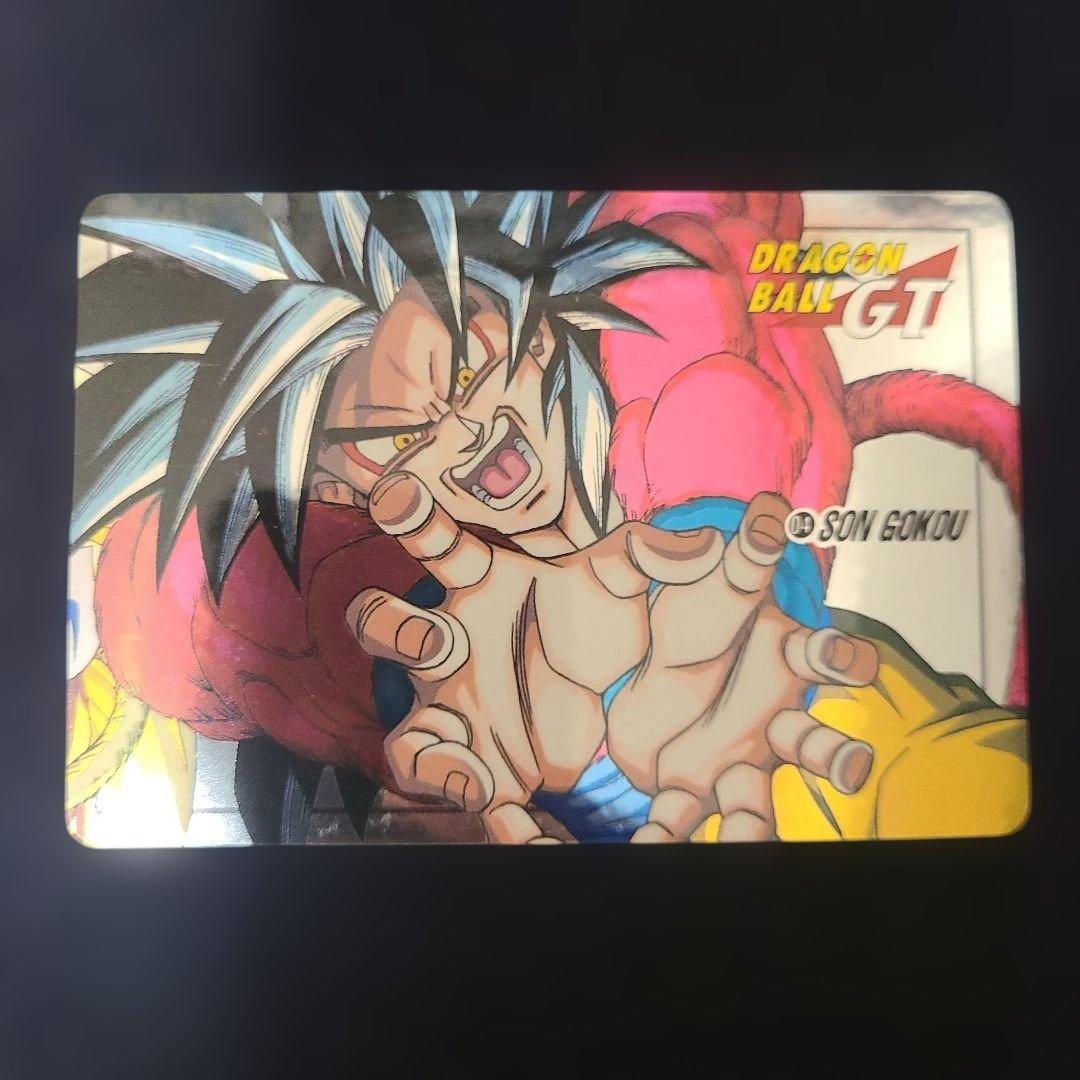 希少　ドラゴンボールGTカードダス 孫悟空 未剥がし