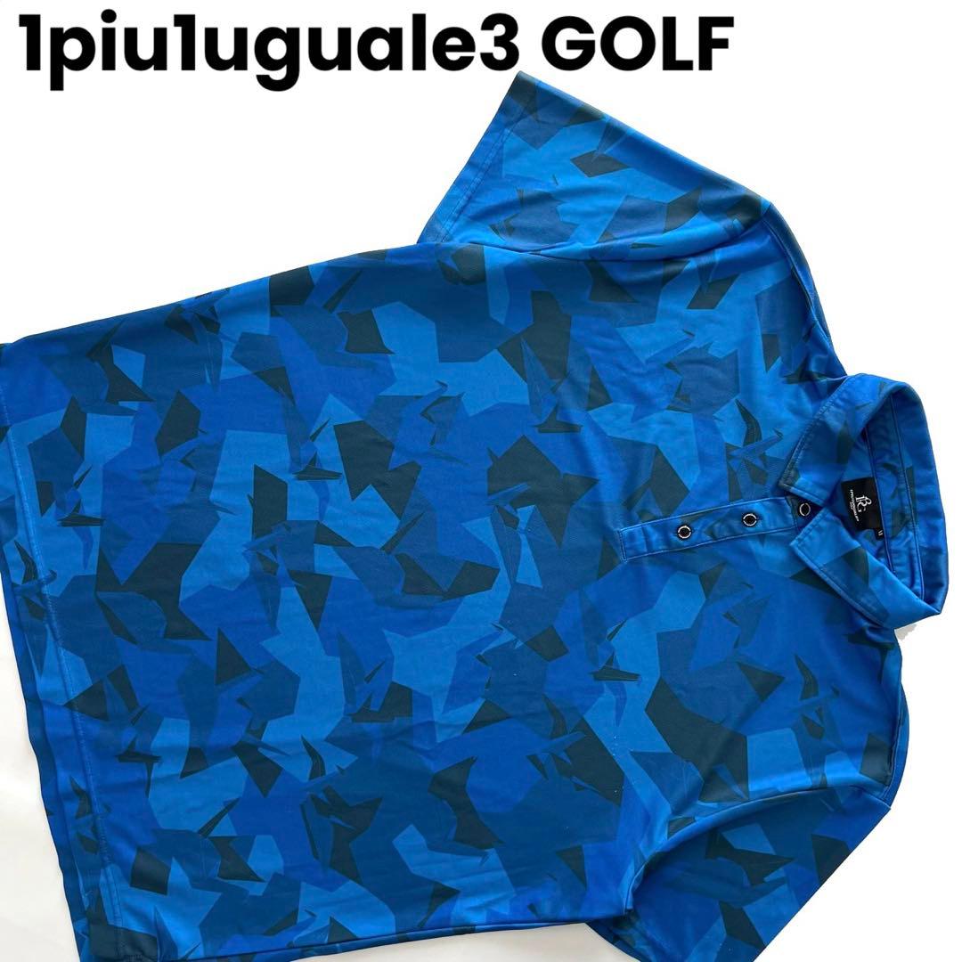 1piu1uguale3 GOLF ポロシャツ　メンズ　ゴルフ　カモフラ　迷彩