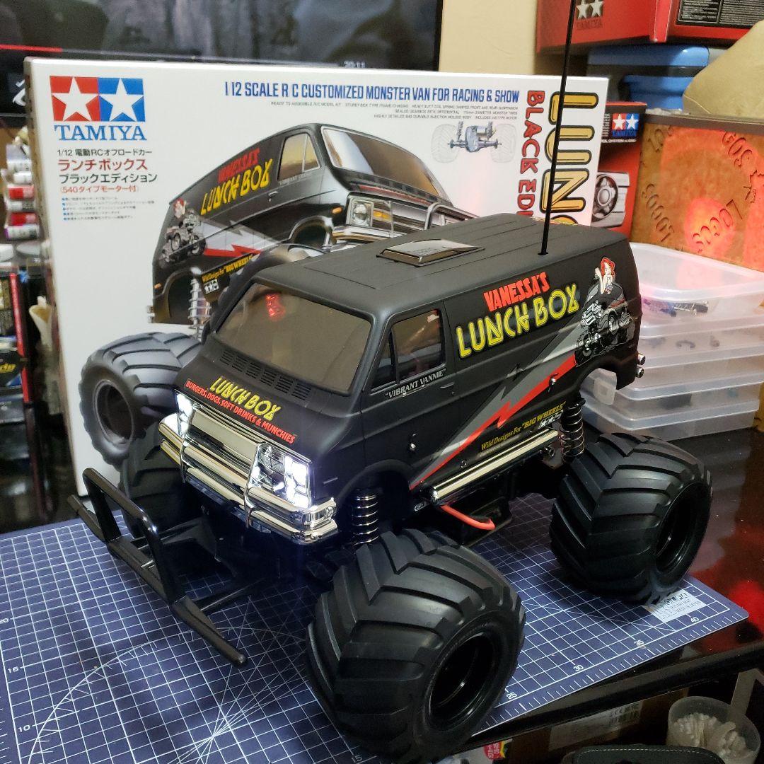タミヤ 1/12 ランチボックス ブラックエディション ESC サーボ付き