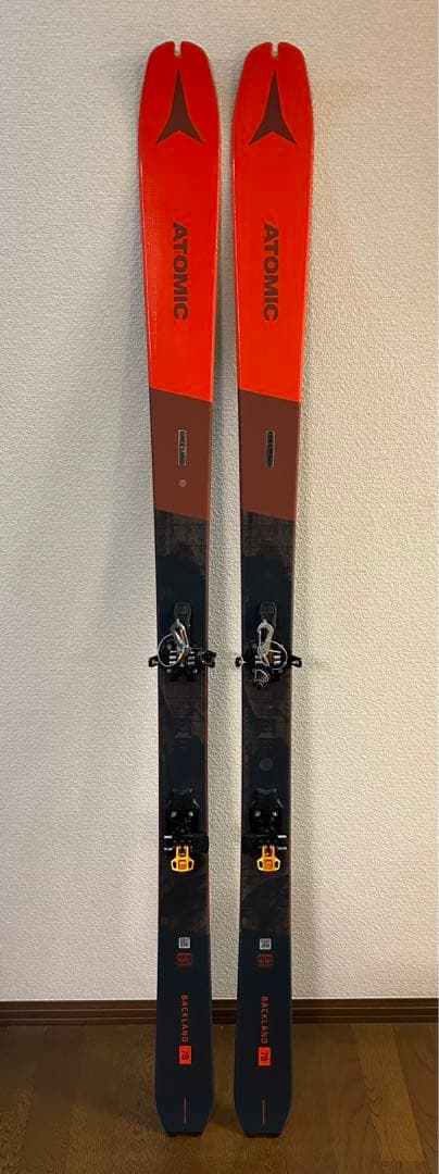 未使用新品　ATOMIC BACKLAND スキー板　ビンディング　スキン　一式