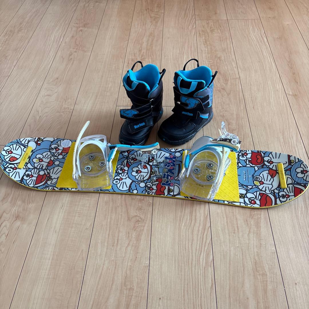 Burton×ドラえもん　スノーボード 90cm ブーツバインディングセット