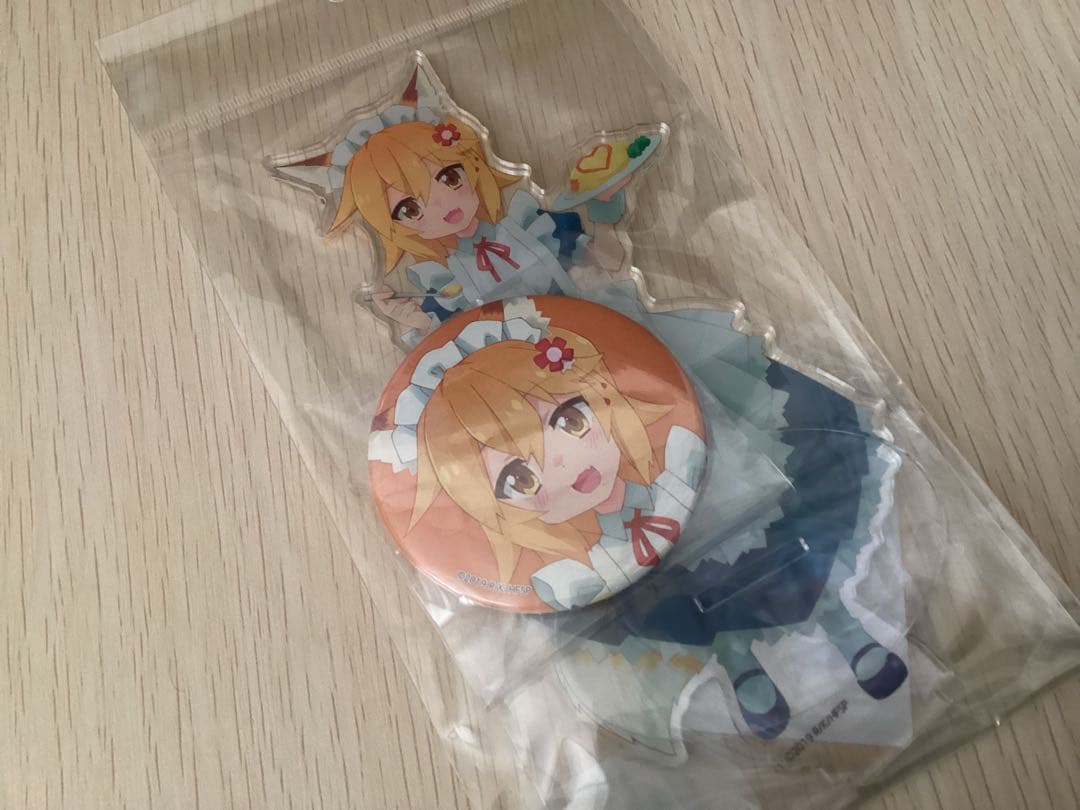 世話やきキツネの仙狐さん アクリルフィギュア缶バッジセット メイドver.