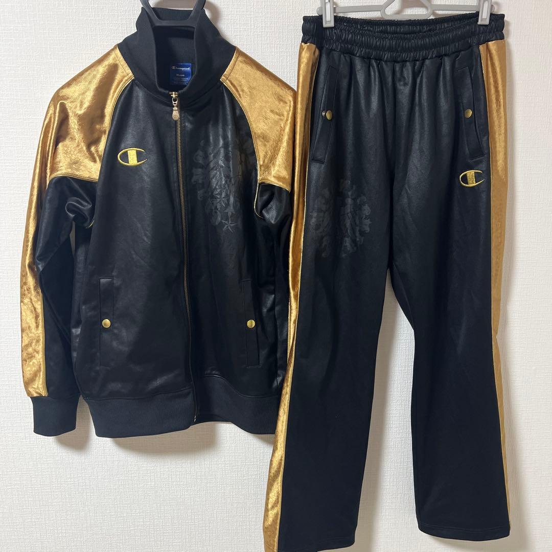 希少　y2k 豹柄　チャンピオン　ジャージ　セットアップ　Mサイズ　平成