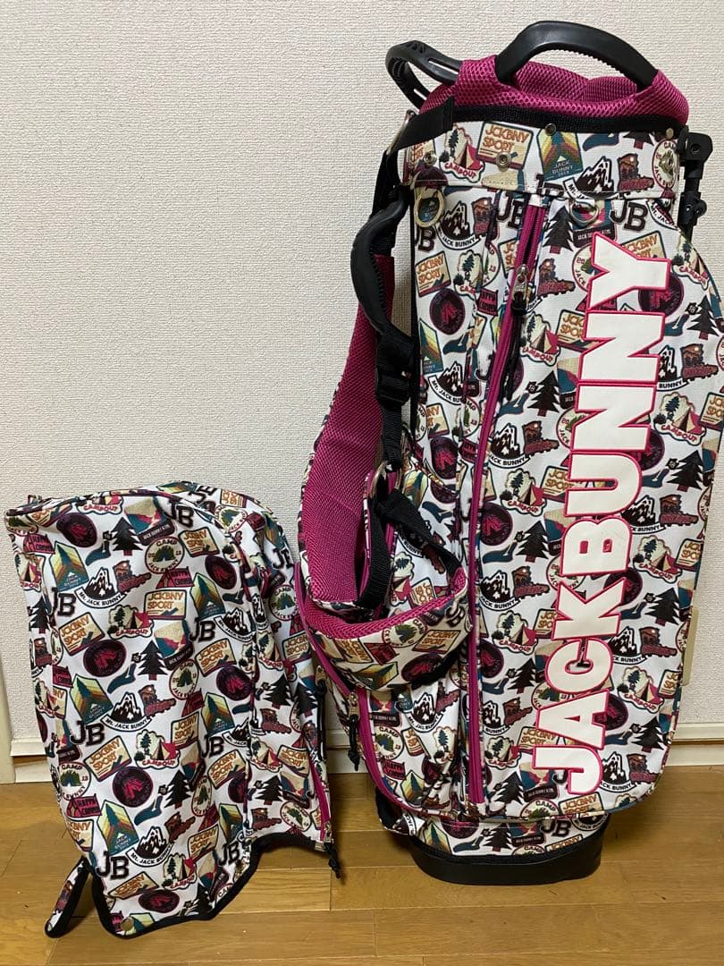 ※週末限定SALE※流通極少JACK BUNNY キャディバッグ 多色プリント