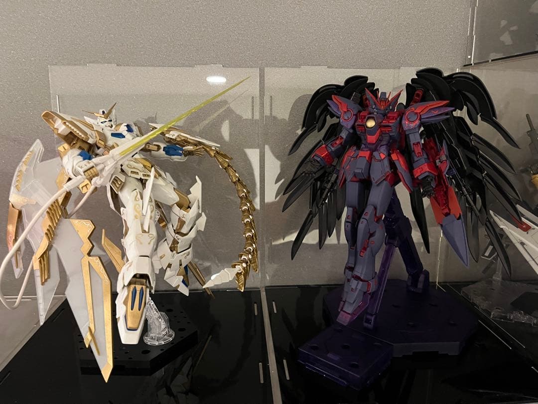 MGウイングガンダムゼロ&ガンダムエピオン　クロスコントラスト　全塗装