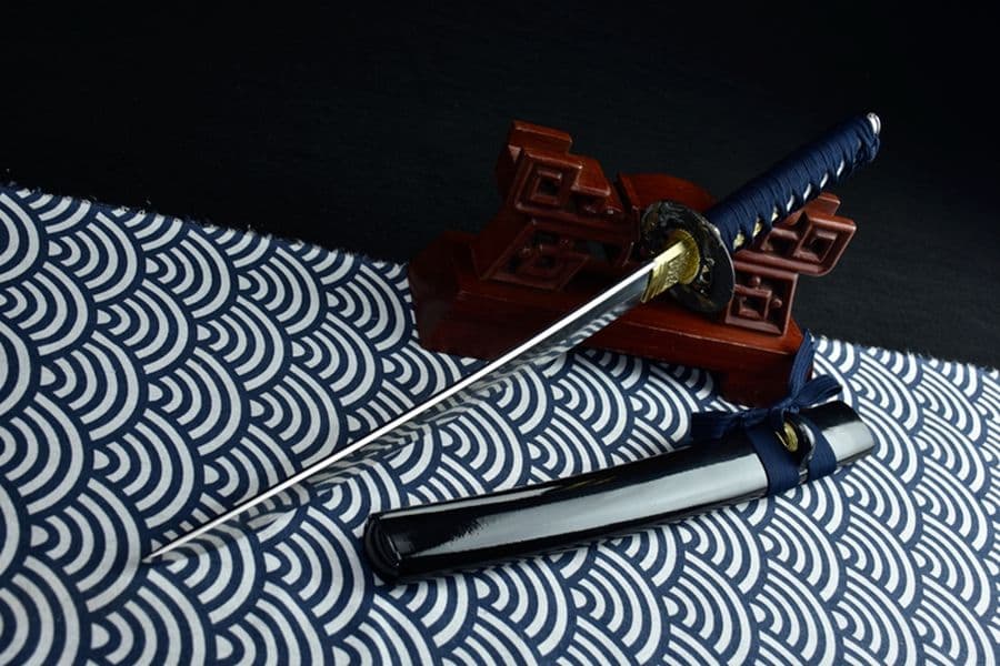 稲妻リブ差侍短刀  武具　刀装具　日本刀　模造刀　居合刀