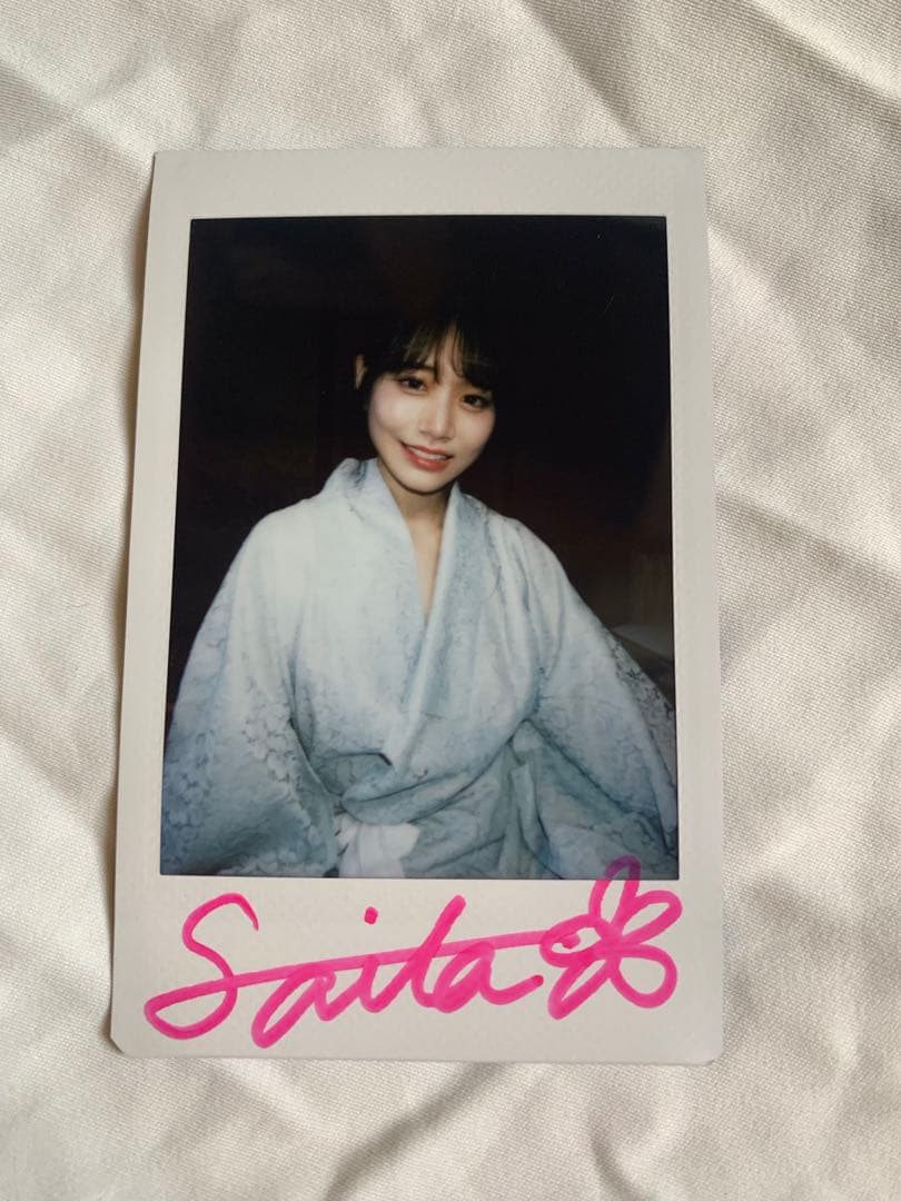 河北彩伽 直筆サイン入り チェキ 河北彩花 Kawakita Saika