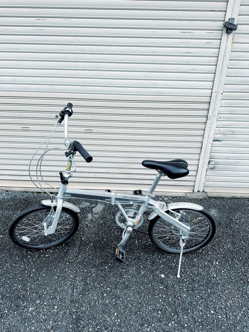 【大阪市周辺限定】折りたたみ自転車 シルバー