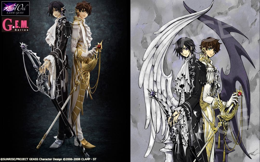 CLAMP ルルーシュ　スザク　コードギアス　フィギュア