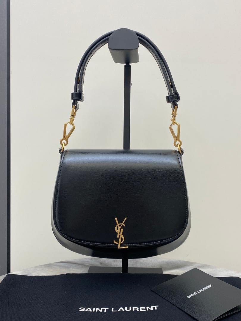 美品 パリ カイア スモール ブラック ショルダーバッグ