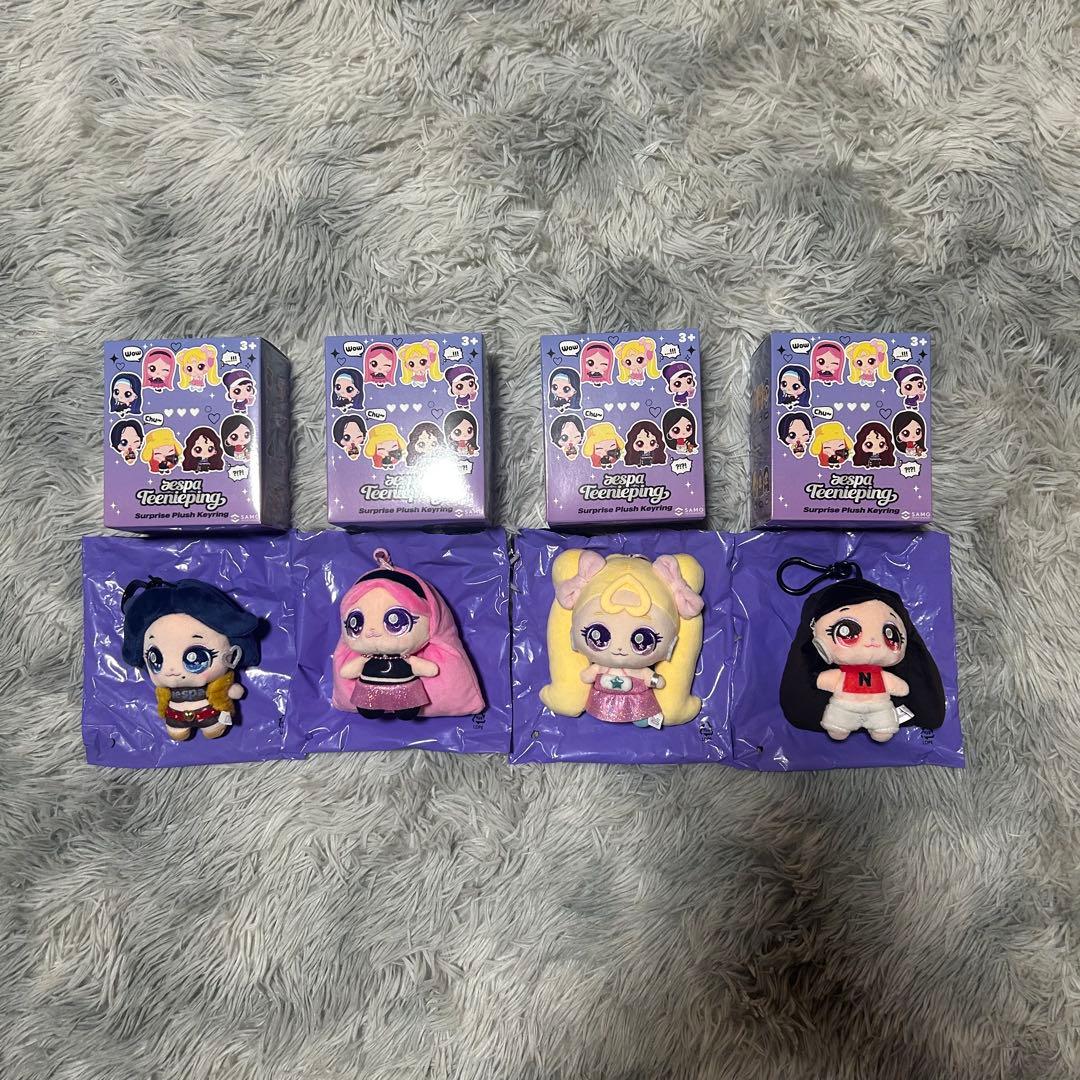 aespa ティニピン コラボ Teenieping ぬいぐるみ 4点セット