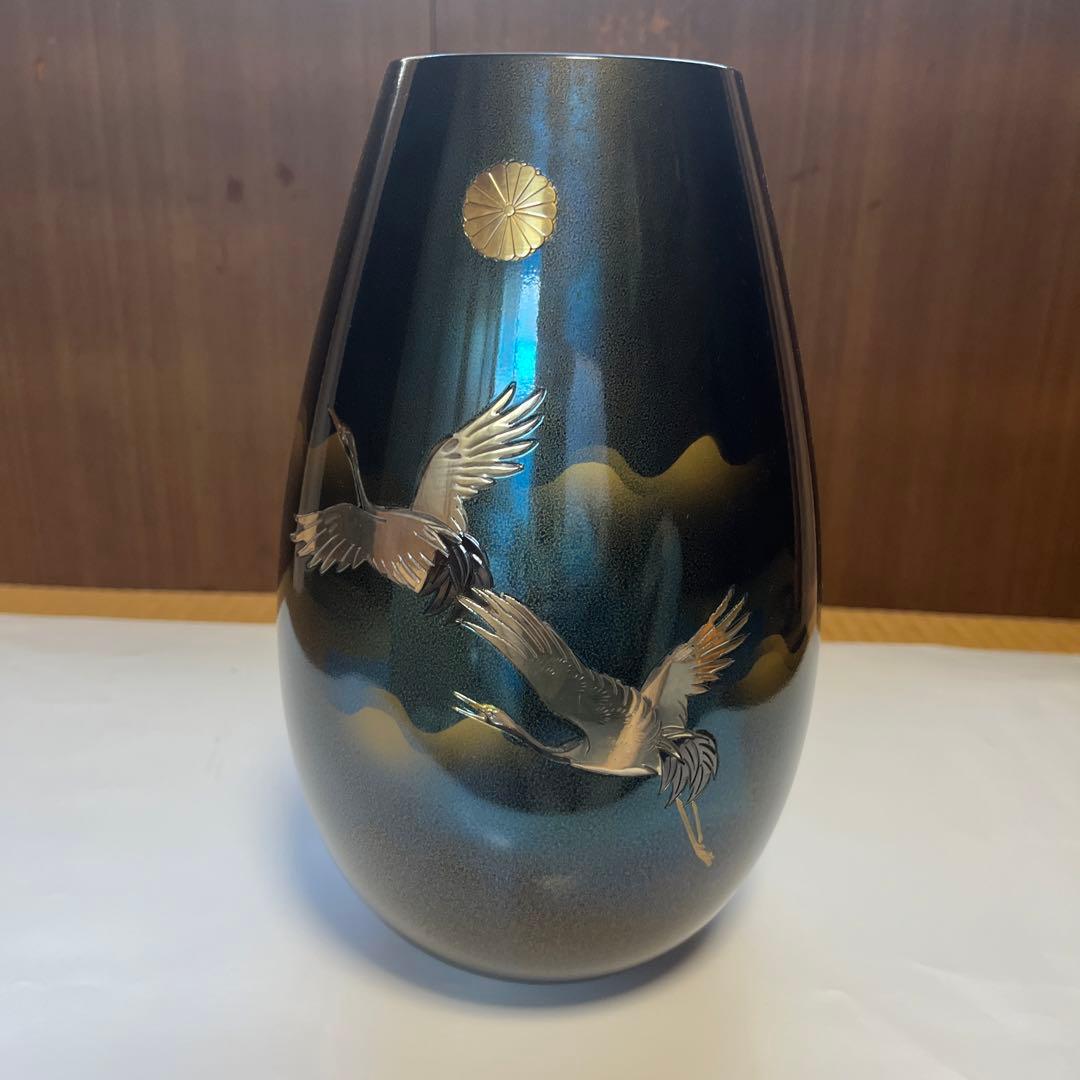 【美品】　鋳餇花瓶 秀麗　佐野宏采　作