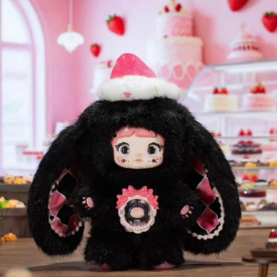 ITOYS NOMMI 一口甜心 ぬいぐるみ シークレット　黒い垂れ耳ウサギ