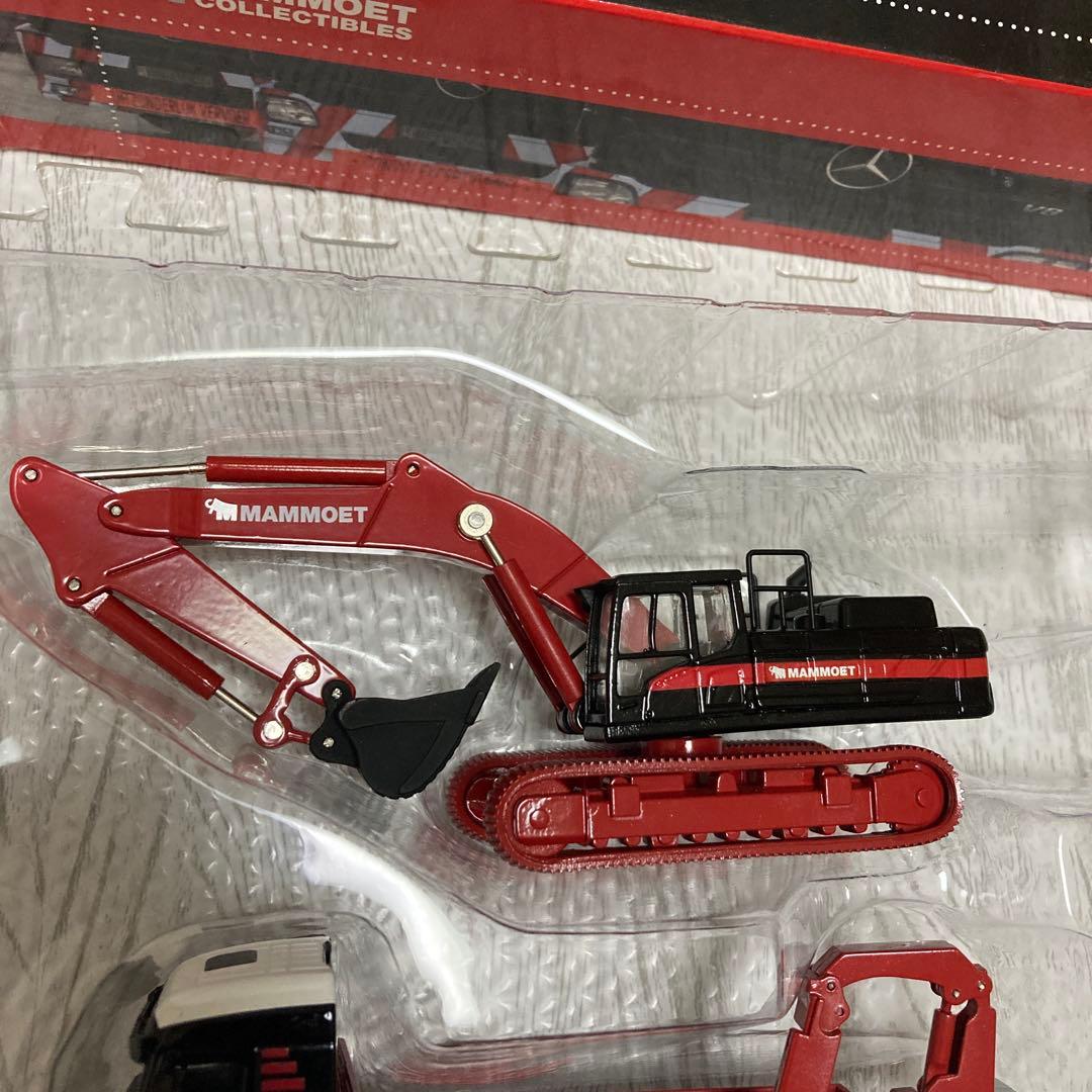 訳あり　MAMMOET トラックとシャベルカー1/87 フォークリフト欠品。