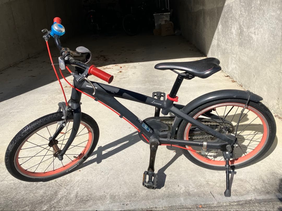 【奈良県生駒市】　子供用自転車　ブリヂストン　レベナ　黒　18インチ