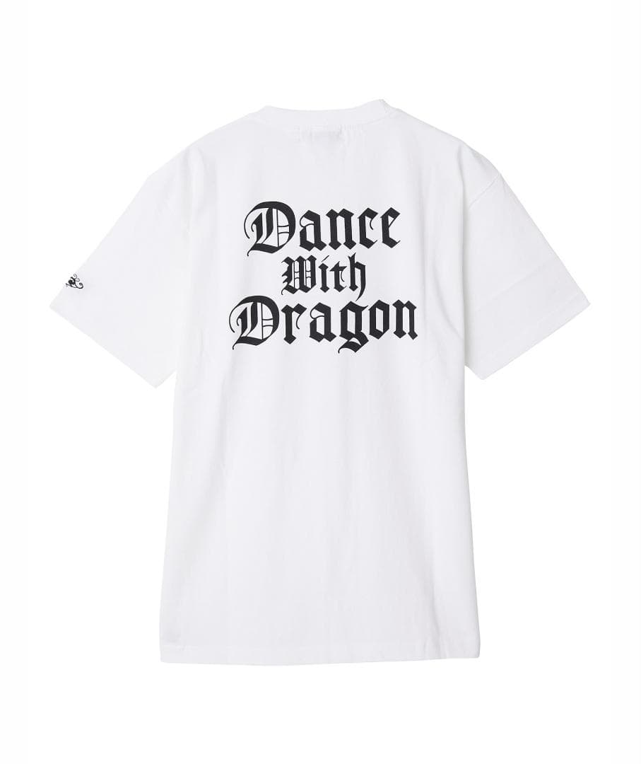 新品☆ダンスウィズドラゴン ちびドラ レインボー Tシャツ☆ホワイト☆XLサイズ