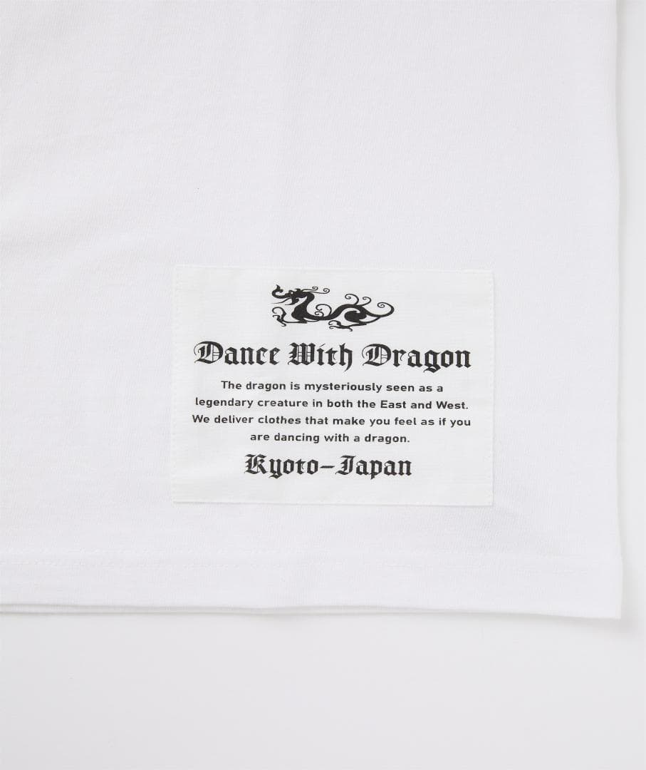 新品☆ダンスウィズドラゴン ちびドラ レインボー Tシャツ☆ホワイト☆XLサイズ