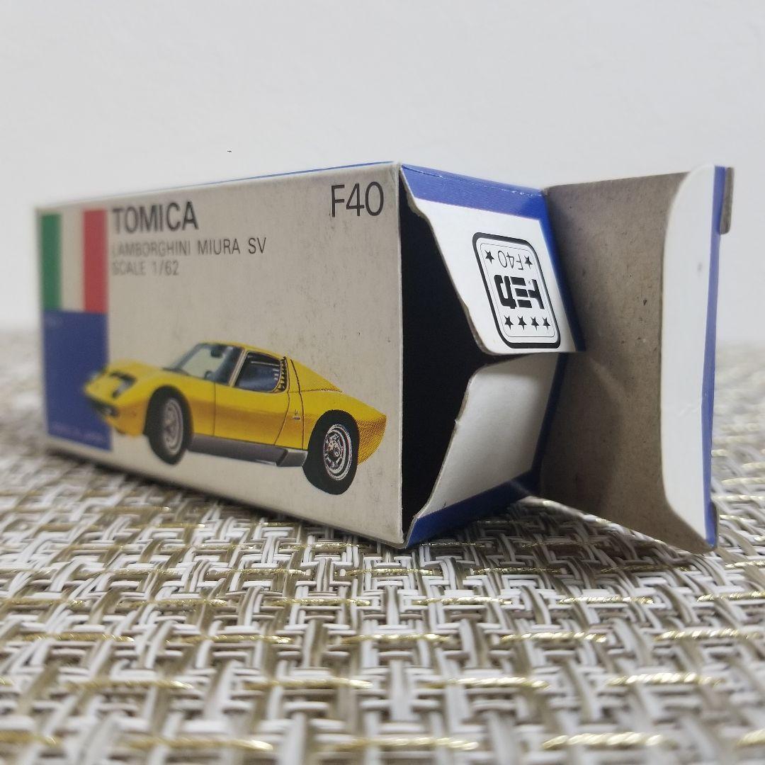 トミカ　青箱　No.F40 ランボルギーニ ミウラ SV　ブルー　日本製
