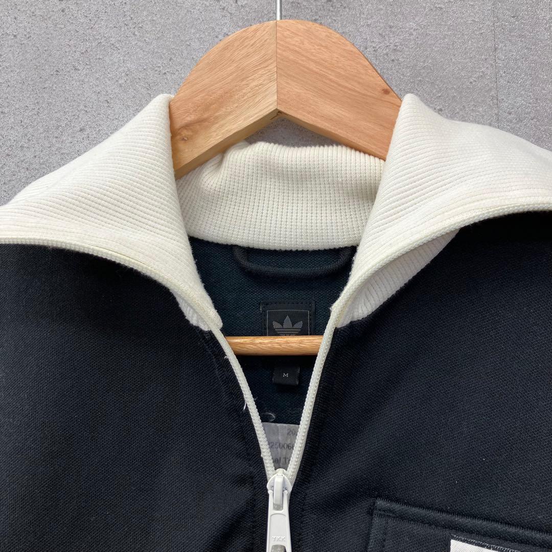 希少 adidas アディダス 00Ｓ ジャージ トラックトップ ハイネック 黒