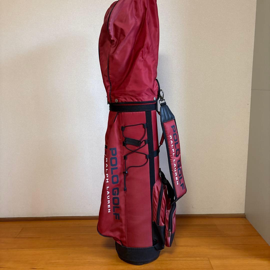 POLO GOLF キャディバッグ 赤 フード付き