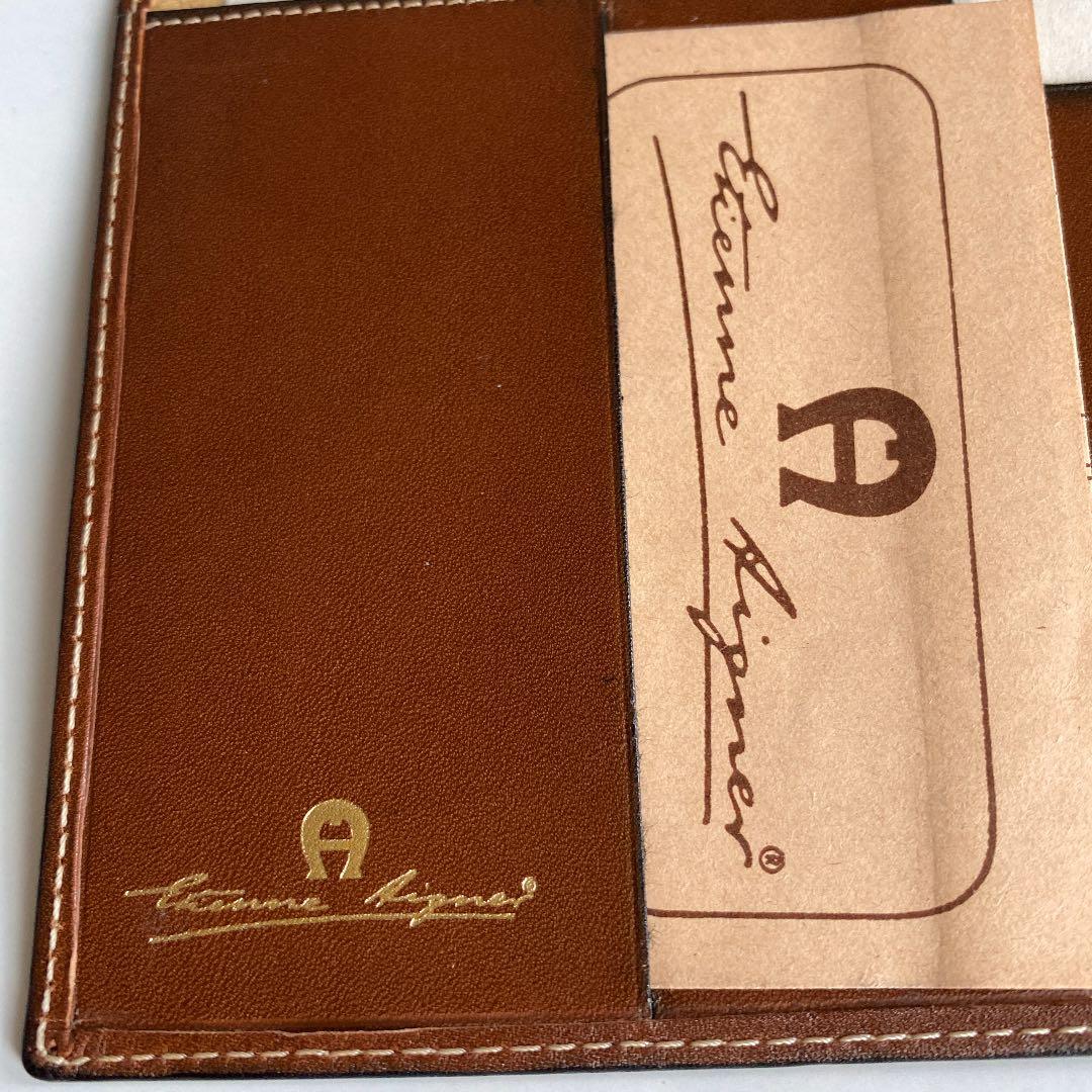 AIGER  アイグナー　本革Ａ5サイズ　　カバー　茶色