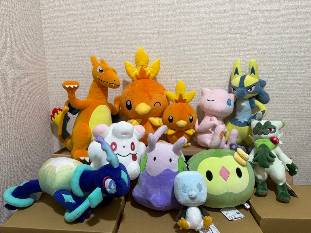 ポケモン ぬいぐるみ　11体セット　リザードン（大）、ニャローテ、テラパゴス他