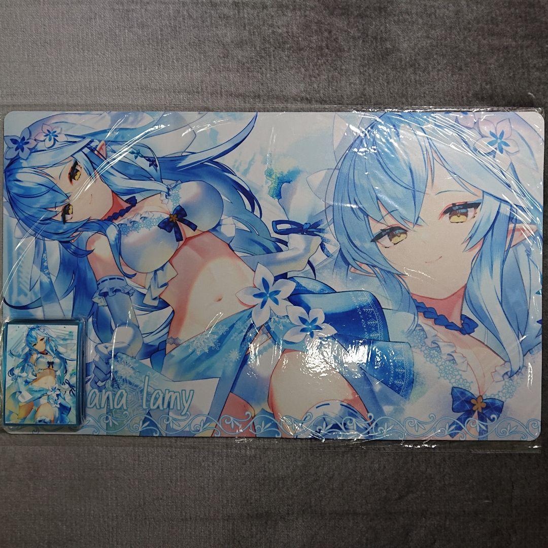 α1 ホロライブ 肌&ウエディング 雪花ラミィ スリーブ&プレイマット