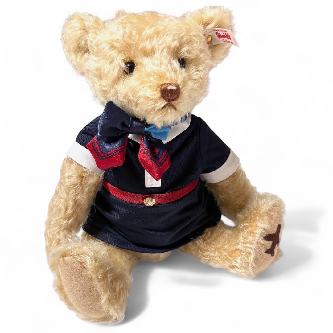 新品【1500体限定】Steiff × JAL テディベア キャビンアテンダント