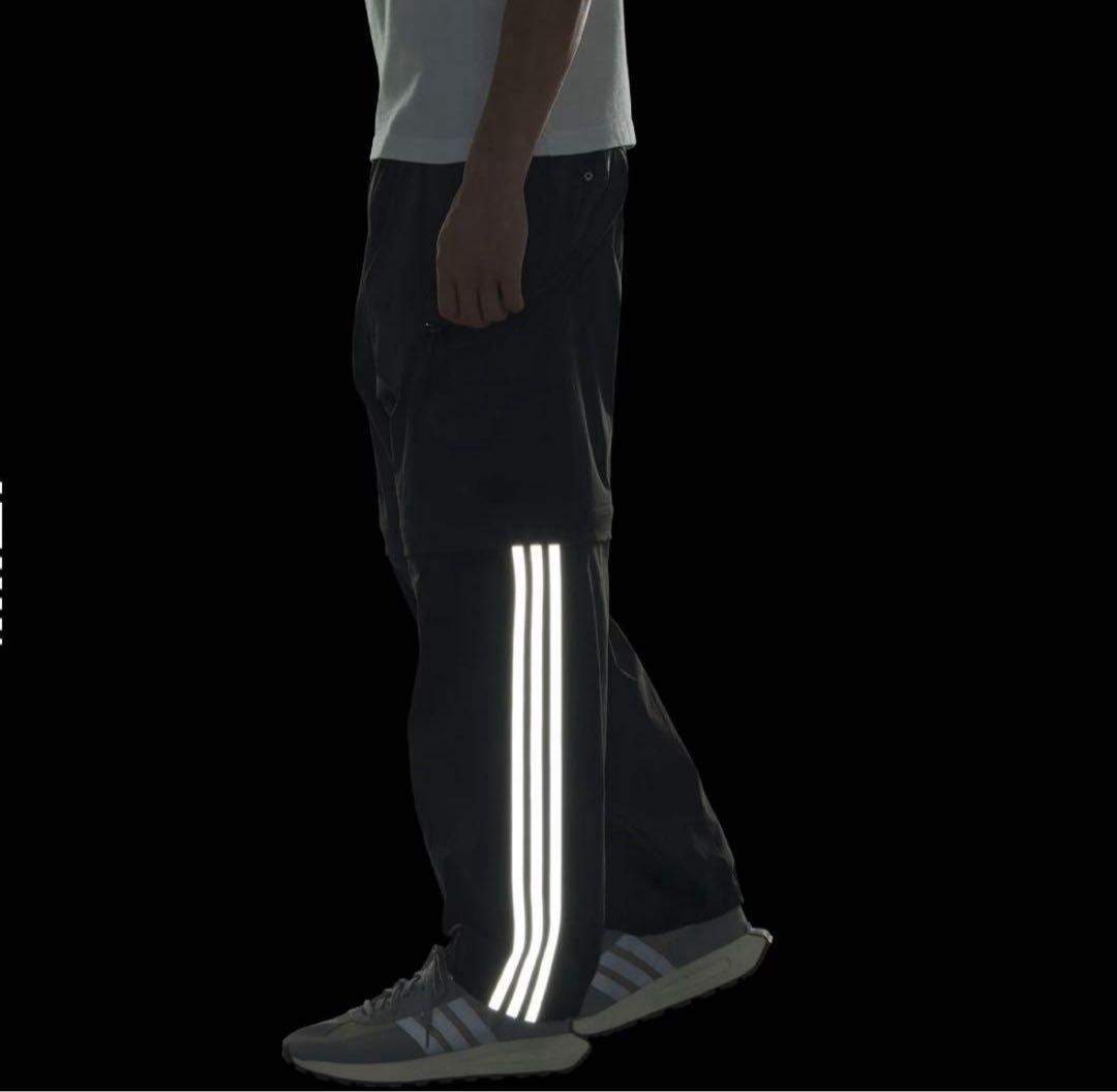 新品XS Adidas 3ストライプ ワークパンツ ブラック　IX7082