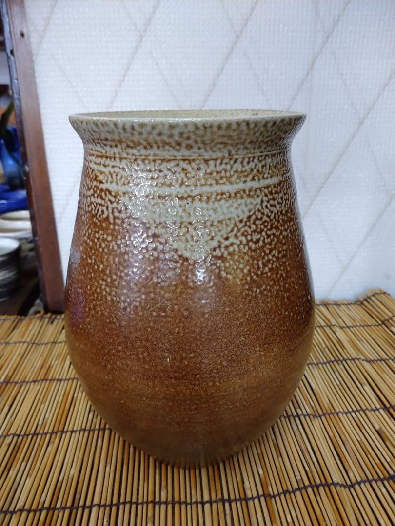 益子焼 花入れ